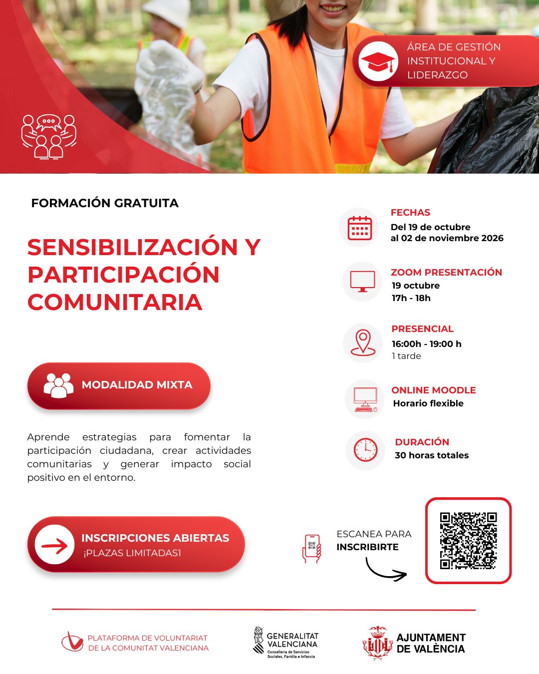Póster de Sensibilización y Participación Comunitaria